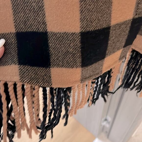 $640 SANDRO Feny Coat Jacket Shacket barn coat plaid FR 38 / US medium - Picture 10 of 15